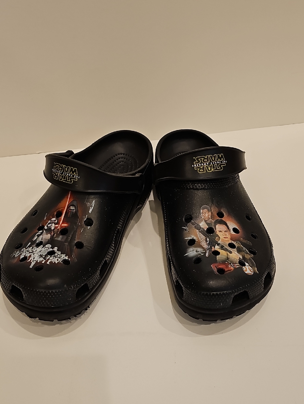 CROCS Star Wars The Force Awakens Black Star Wars Graphic Clogs Size 10 Mens